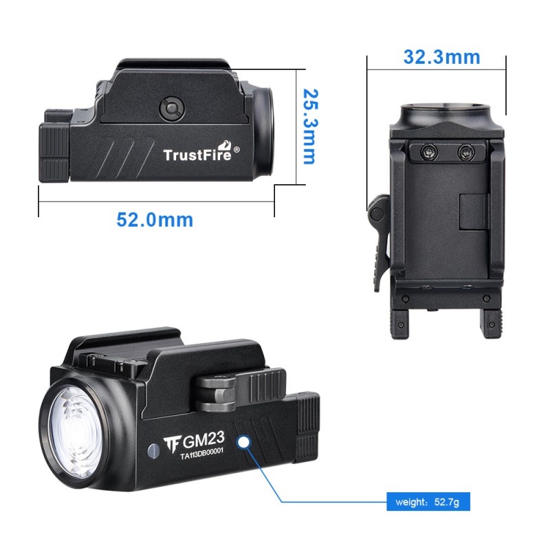 Trustfire GM23 svítilna na zbraň