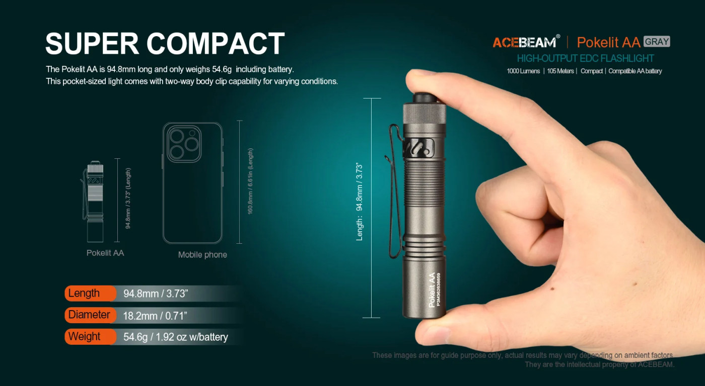 Acebeam Pokelit AA Grey