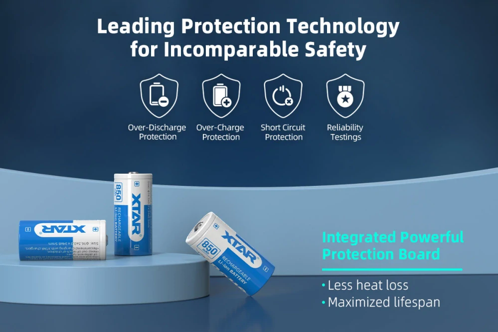 Xtar 16340 850mAh Li-Ion