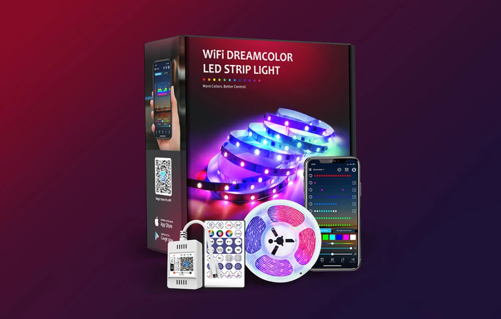 Offdarks Wifi Dreamcolor led pásek (RGBIC) 10 metrů
