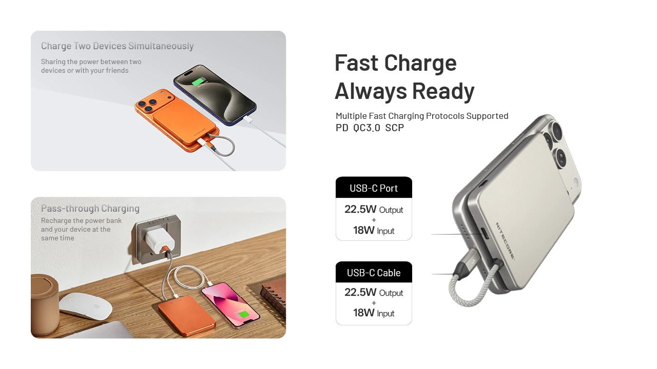 Powerbanka Nitecore POCKET 5 orange