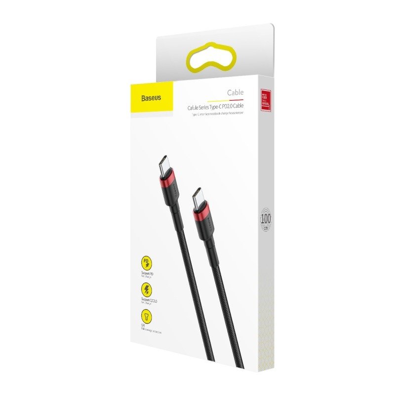Kabel BASEUS USB-C PD / Cafule / 2M / 3A / 60W CATKLF-H91