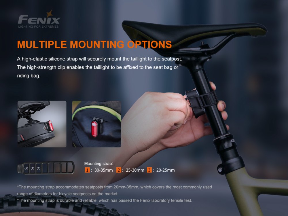 Fenix BC05R V2.0 zadní, černá