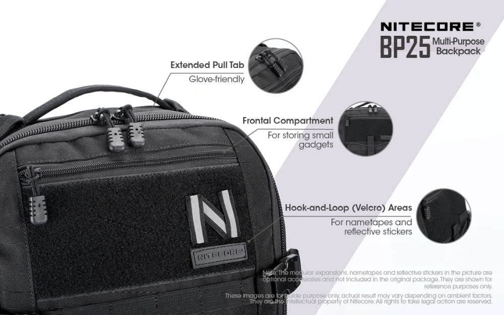 Nitecore BP25 batoh černý 25l