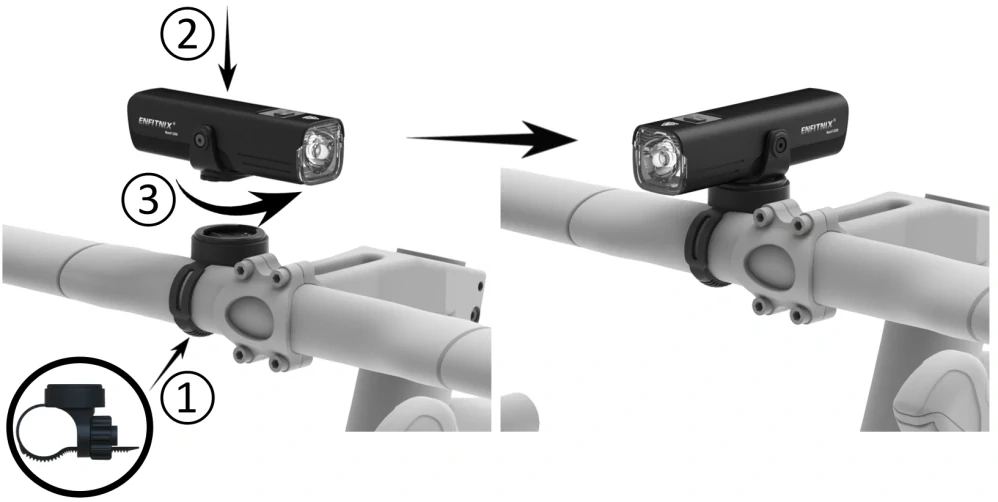 Enfitnix Navi1200 přední černá