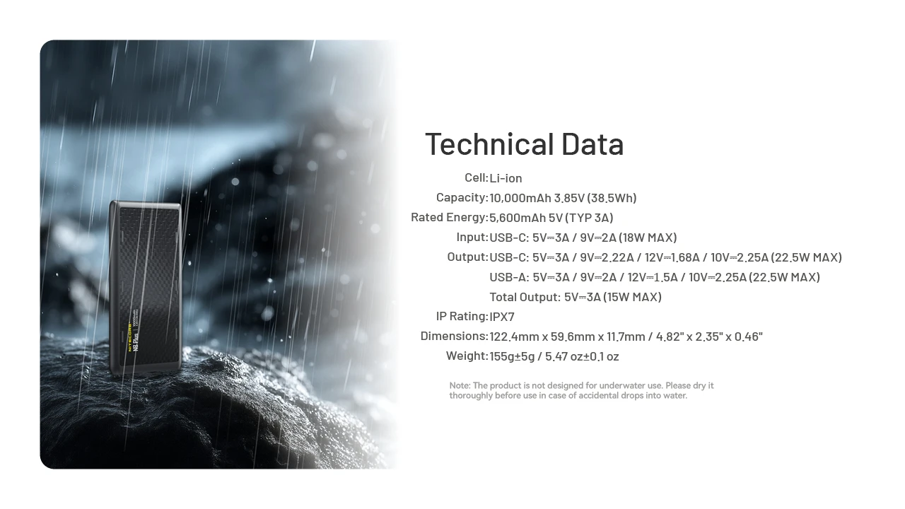 Powerbanka Nitecore NB Plus