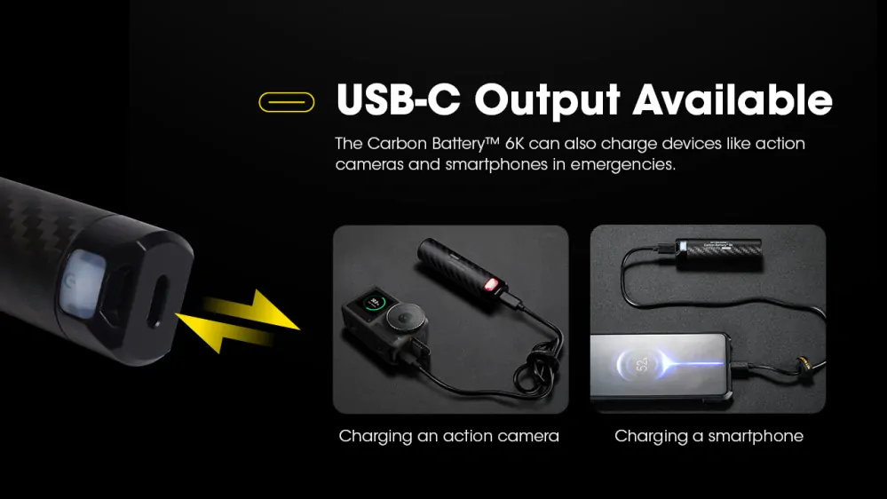 Nitecore Carbon Battery 6K (CB6K)