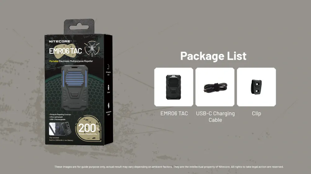Nitecore EMR06 TAC elektronický repelent
