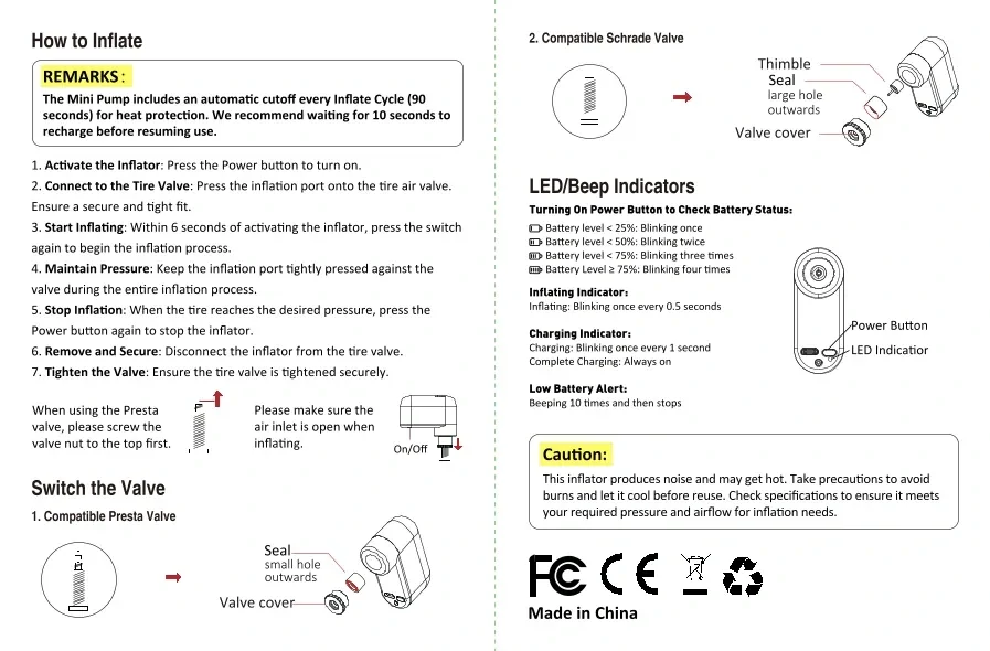 Elektronická Mini Pumpa Shanren