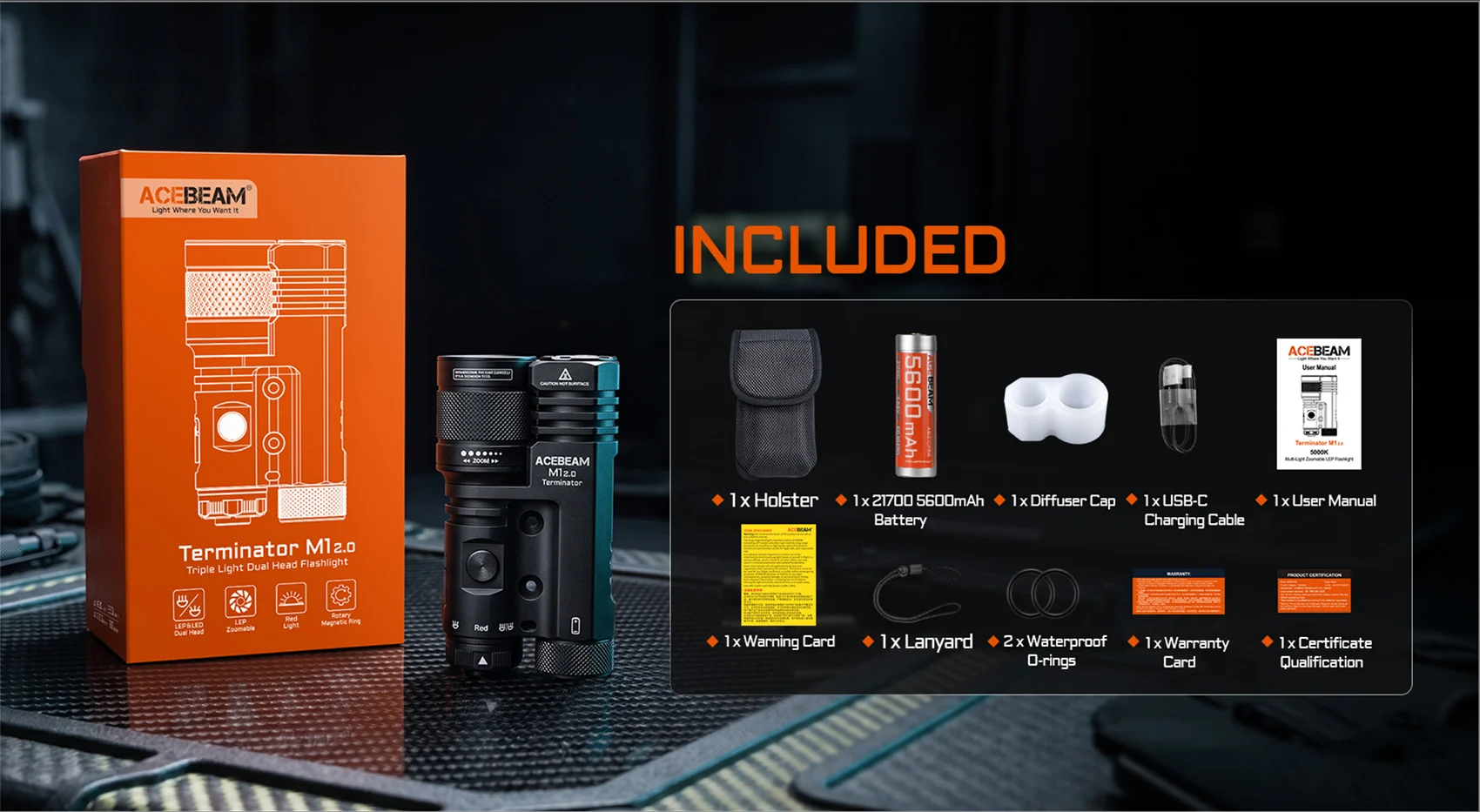 Acebeam Terminator M1 2.0 6500K