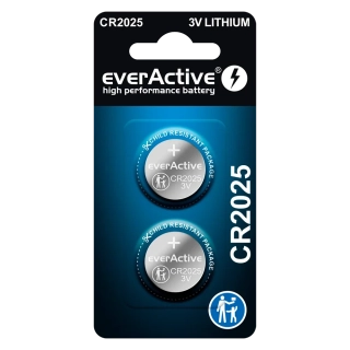 Baterie EverActive CR2025 2ks