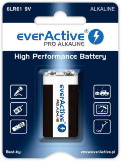 Baterie EverActive PRO 9V 6LR61/6LF22