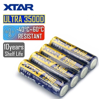Xtar AA 1.5V ULTRA 3500D 3500mAh Lithium baterie 4ks