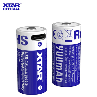 Xtar 16340 900mAh Li-Ion USB-C
